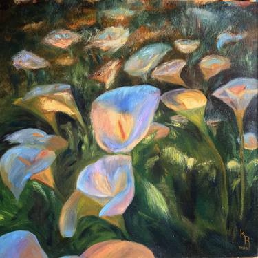 Print of Impressionism Floral Paintings by Kitanna Ria