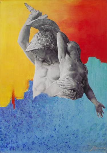 Original Pop Art Classical mythology Paintings by Leonardo Miranda