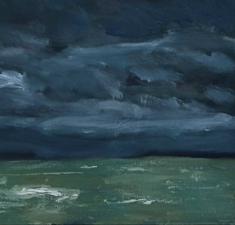 Original Abstract Seascape Painting by Nikki Wheeler