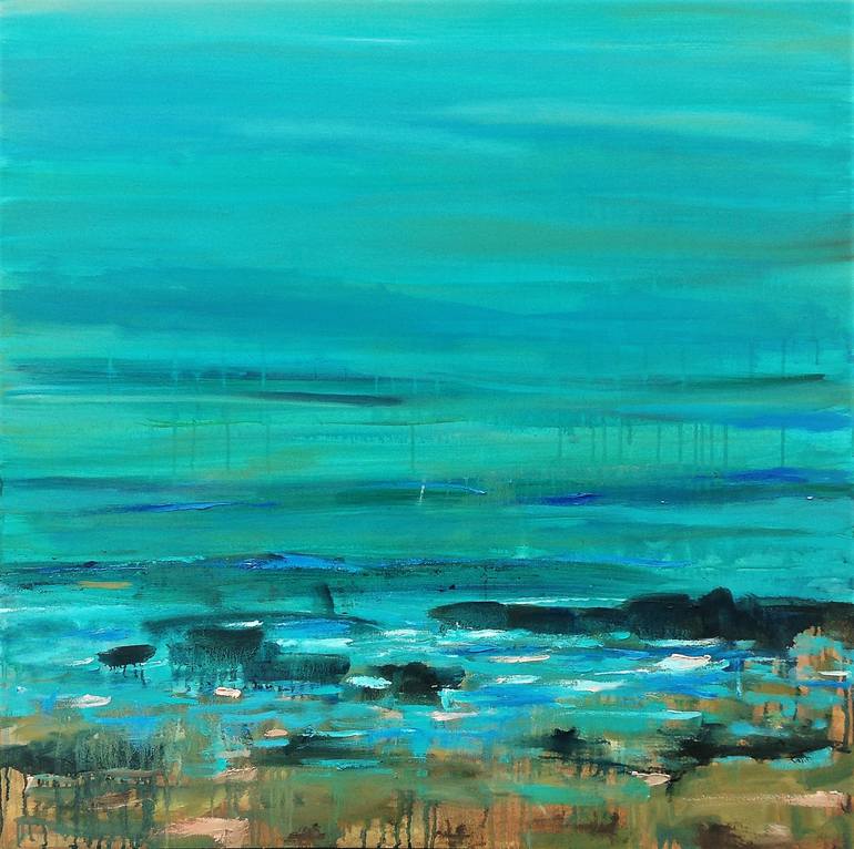 Original Abstract Seascape Painting by Nikki Wheeler