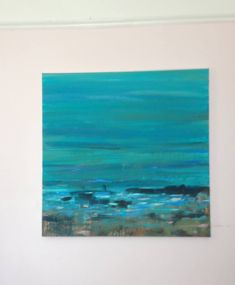 Original Abstract Seascape Painting by Nikki Wheeler