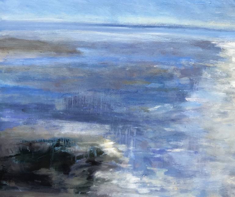 Original Abstract Seascape Painting by Nikki Wheeler