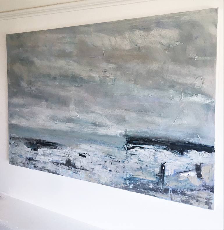 Original Abstract Seascape Painting by Nikki Wheeler