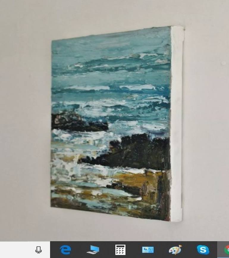 Original Abstract Seascape Painting by Nikki Wheeler