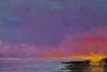 Saatchi Art Artist Nikki Wheeler; Painting, “Early Autumn Sunset” #art