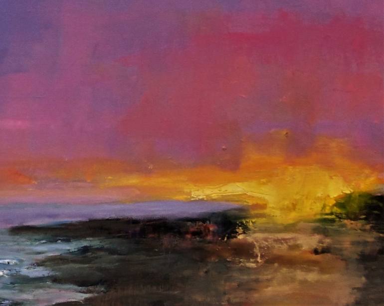 Original Abstract Landscape Painting by Nikki Wheeler