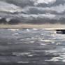 This artwork was created using oil on deep edge box canvas which is ready to hang or can be framed if desired. It is signed on the back, and the sides of the canvas are painted white. The painting is inspired by constant observation of the sea. Taking in it moods which can change so fast because of the light that effects change so dramatically and frequently . It is built up in layers, allowing each one to dry before moving on to the next. Painted intuitively with no reference material this oil has instead relied on an instinctive approach creating a emotional response using memories and feelings