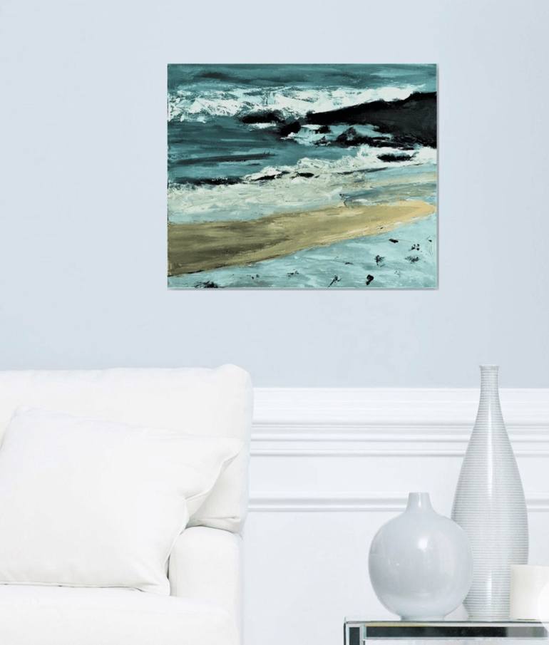 Original Abstract Landscape Painting by Nikki Wheeler