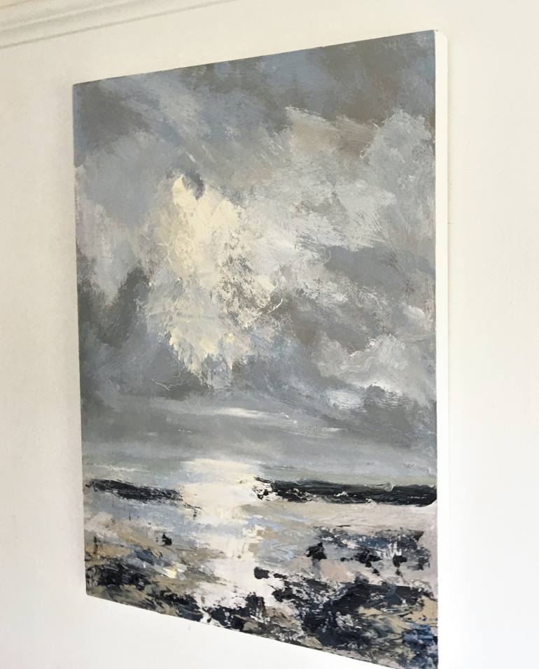 Original Abstract Seascape Painting by Nikki Wheeler