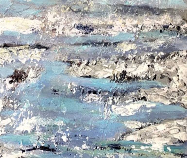 Original Abstract Seascape Painting by Nikki Wheeler