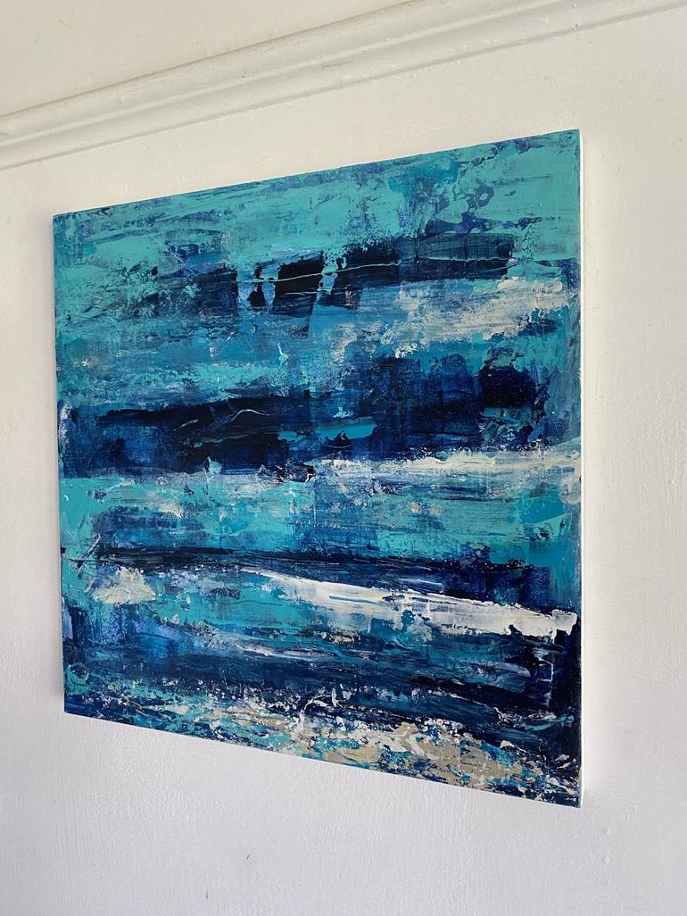 Original Abstract Seascape Painting by Nikki Wheeler
