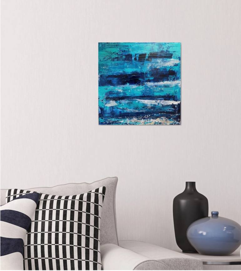 Original Abstract Seascape Painting by Nikki Wheeler