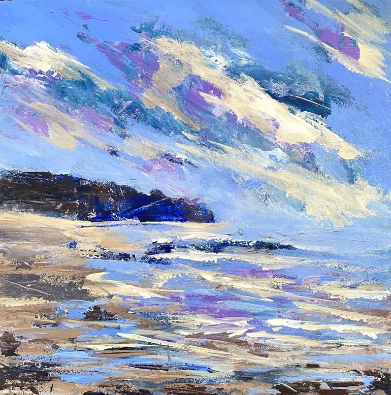 Original Abstract Seascape Painting by Nikki Wheeler