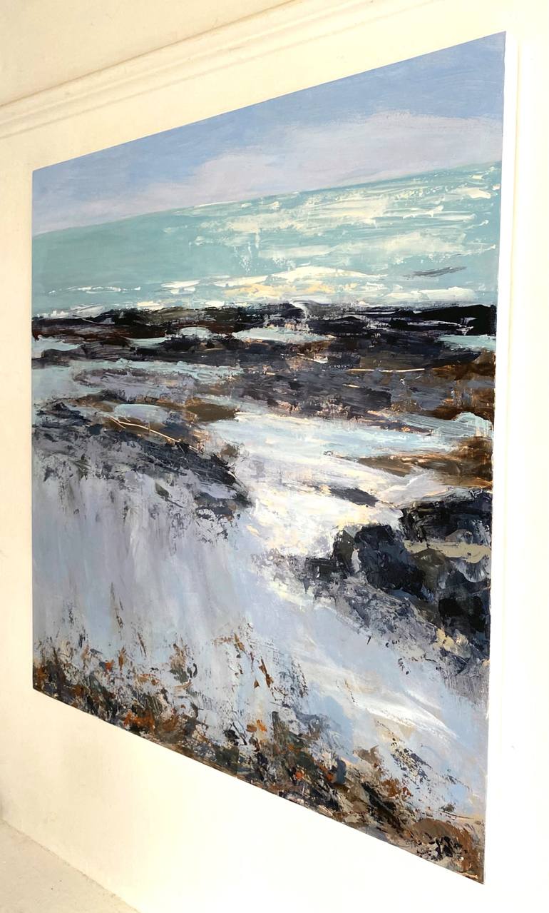 Original Abstract Seascape Painting by Nikki Wheeler