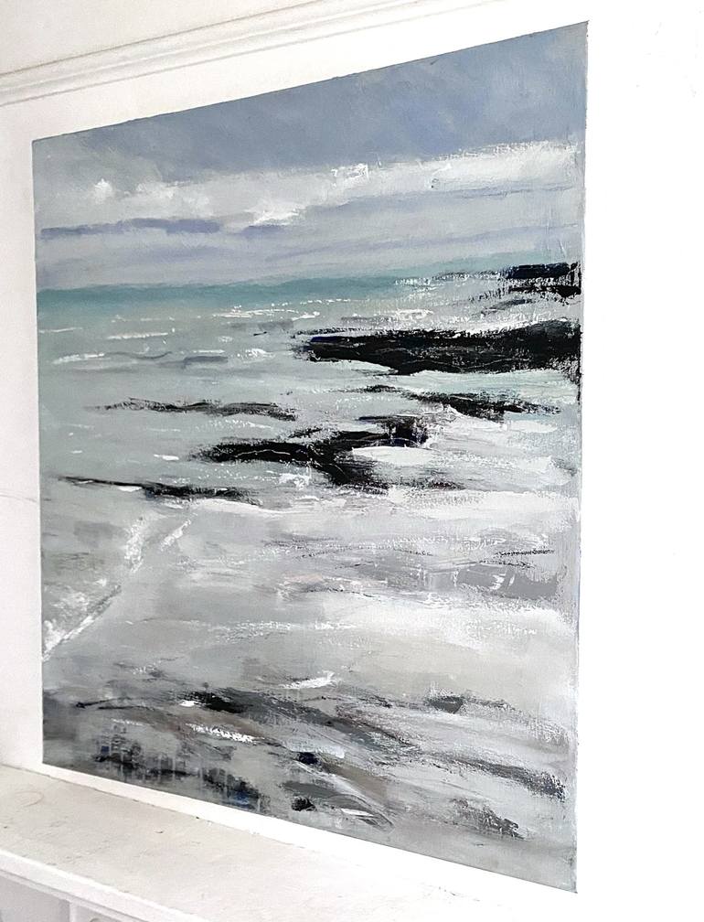 Original Abstract Seascape Painting by Nikki Wheeler