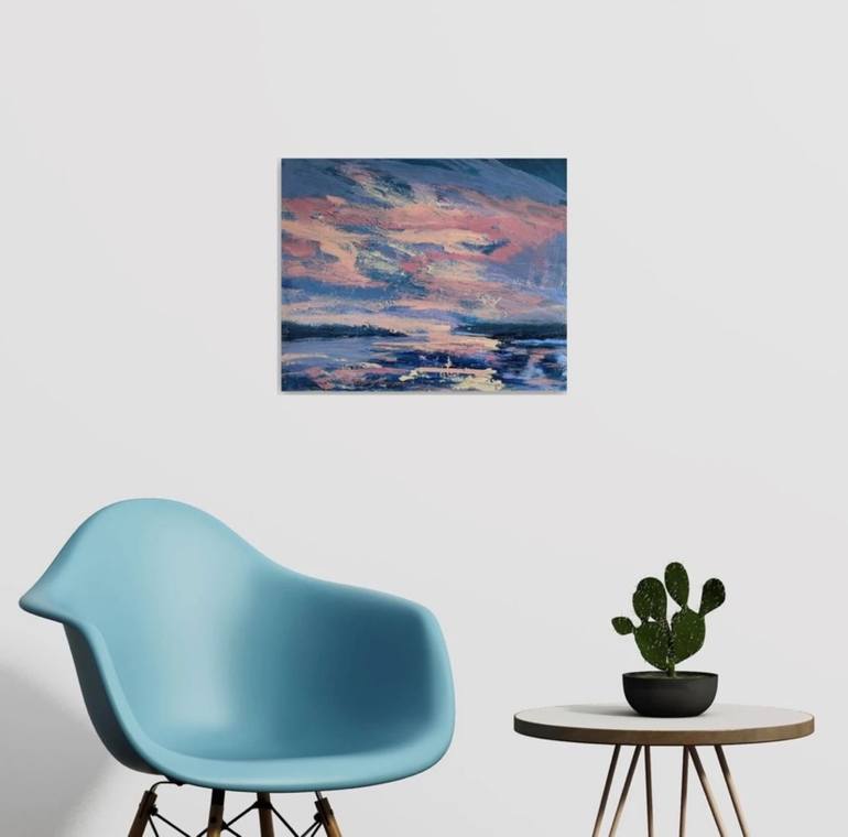 Original Abstract Seascape Painting by Nikki Wheeler