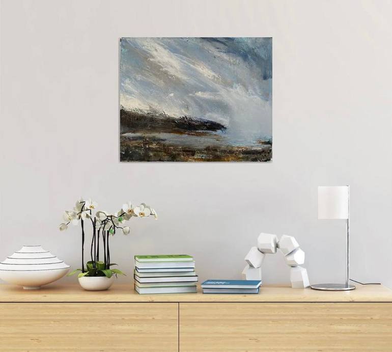 Original Abstract Seascape Painting by Nikki Wheeler