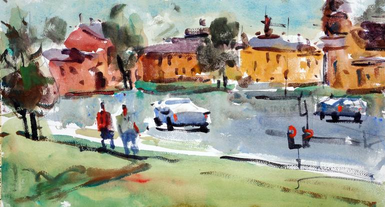 Northampton. Plein Air Painting By Genady Arkhipau 