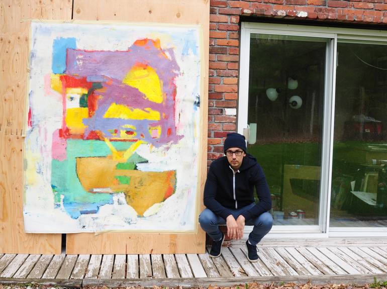 Original Abstract Expressionism Abstract Painting by Genady Arkhipau