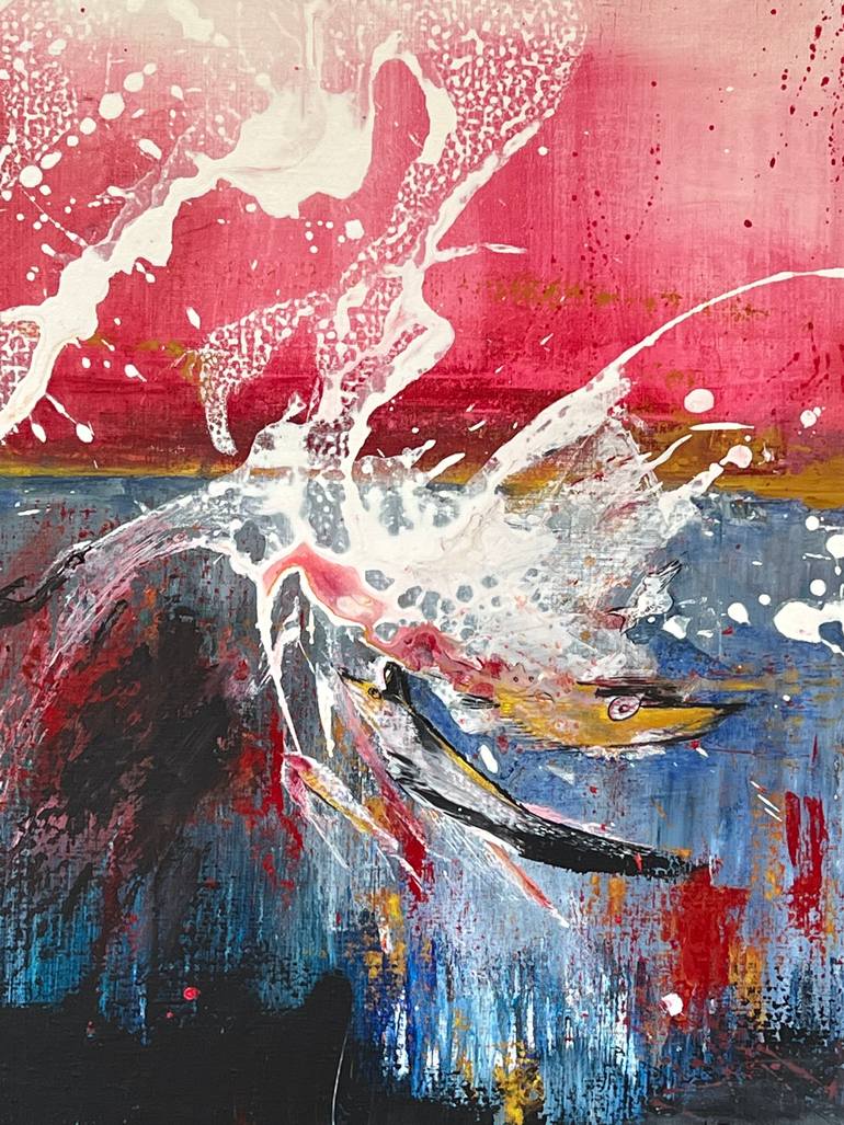 Original Abstract Expressionism Abstract Painting by Isabelle Schenckbecher-Quint