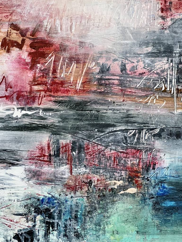 Original Abstract Expressionism Abstract Painting by Isabelle Schenckbecher-Quint