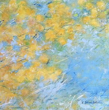 Original Abstract Expressionism Floral Painting by Isabelle Schenckbecher-Quint