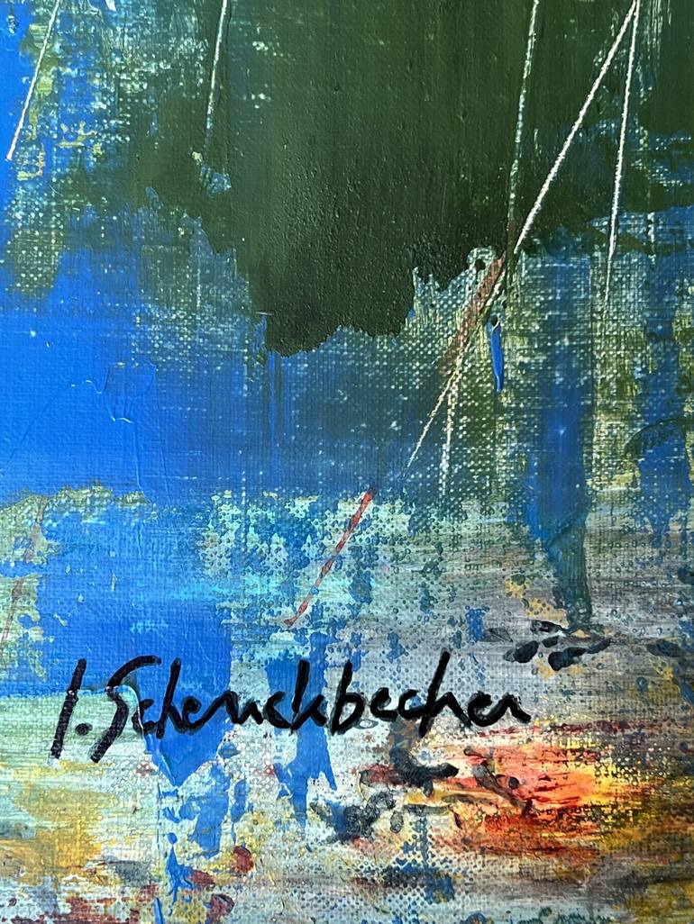 Original Abstract Expressionism Abstract Painting by Isabelle Schenckbecher-Quint