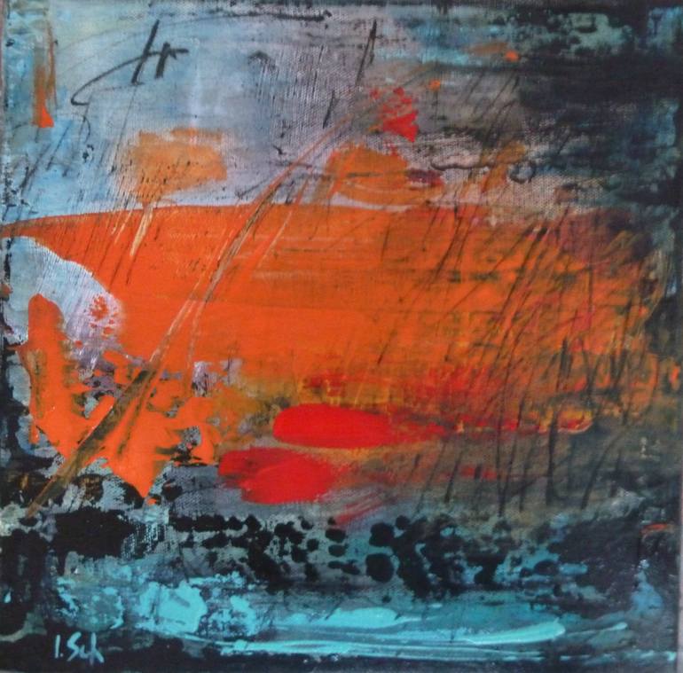 fire and water Painting by Isabelle Schenckbecher-Quint | Saatchi Art