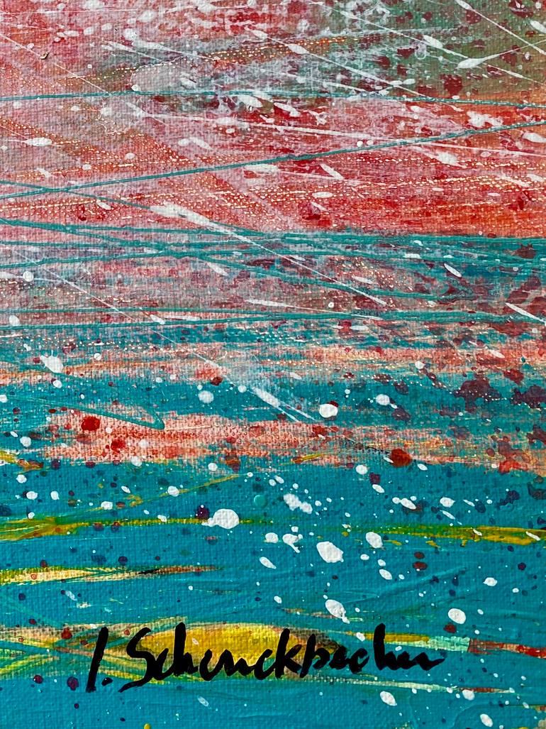 Original Abstract Floral Painting by Isabelle Schenckbecher-Quint