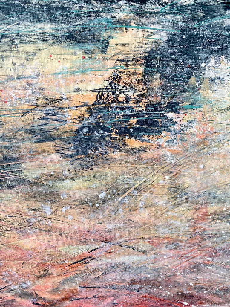 Original Abstract Floral Painting by Isabelle Schenckbecher-Quint