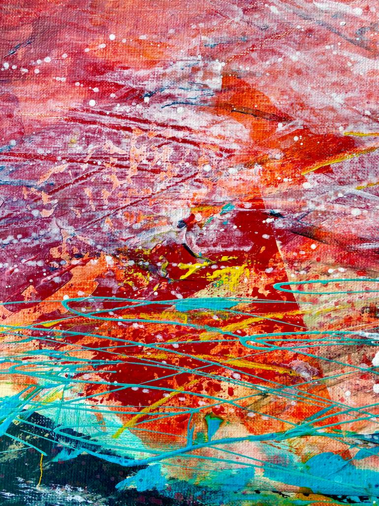 Original Abstract Floral Painting by Isabelle Schenckbecher-Quint