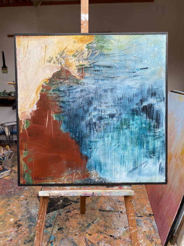 Original Abstract Landscape Painting by Isabelle Schenckbecher-Quint