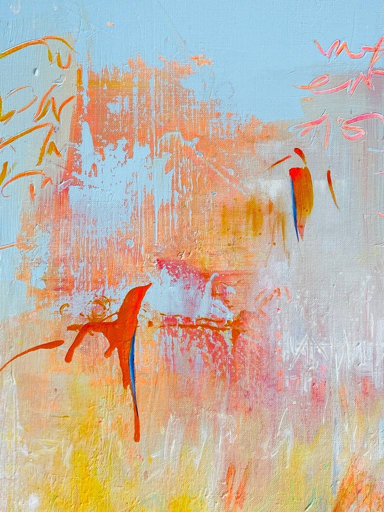 Original Abstract Expressionism Garden Painting by Isabelle Schenckbecher-Quint