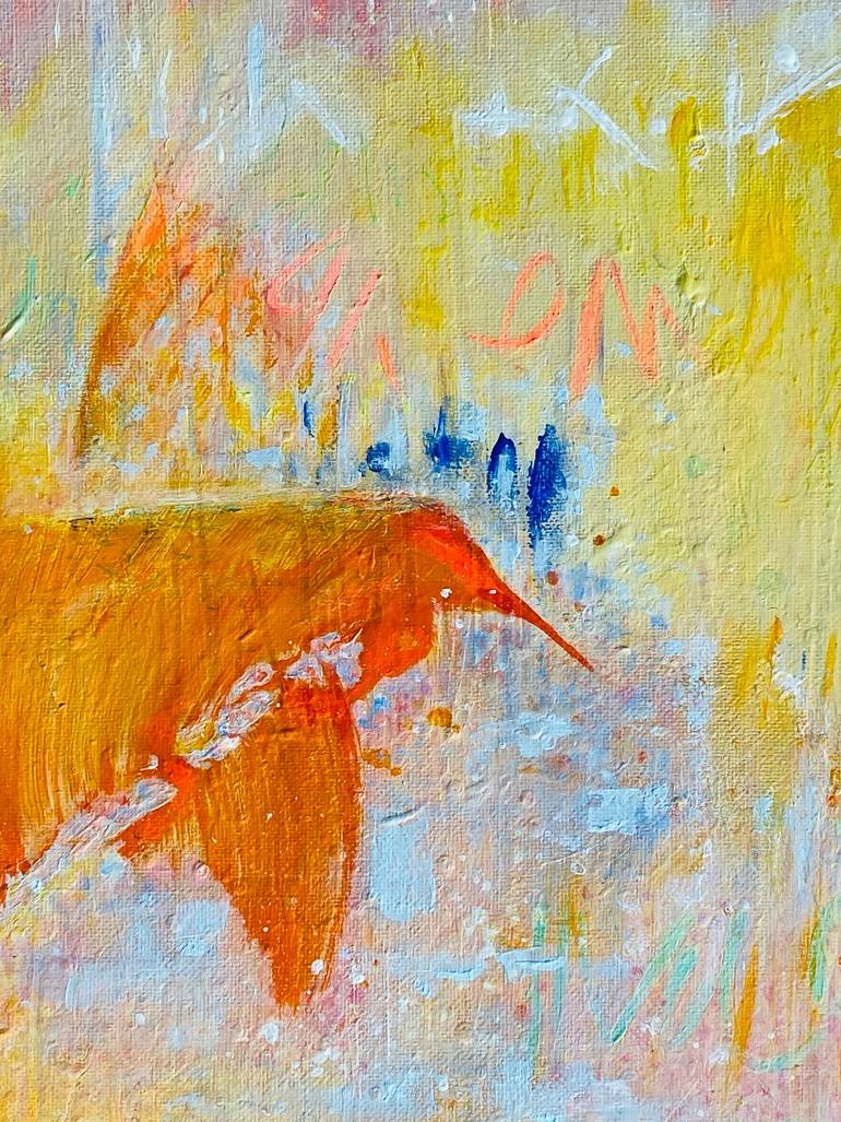 Original Abstract Expressionism Garden Painting by Isabelle Schenckbecher-Quint