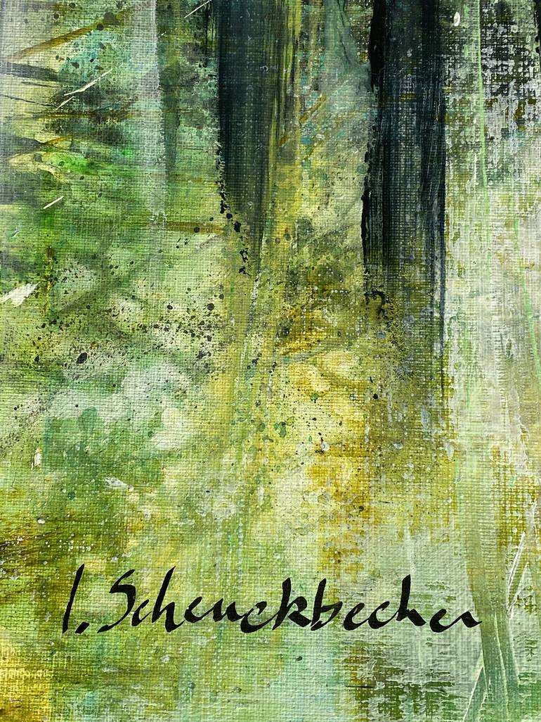Original Abstract Expressionism Landscape Painting by Isabelle Schenckbecher-Quint