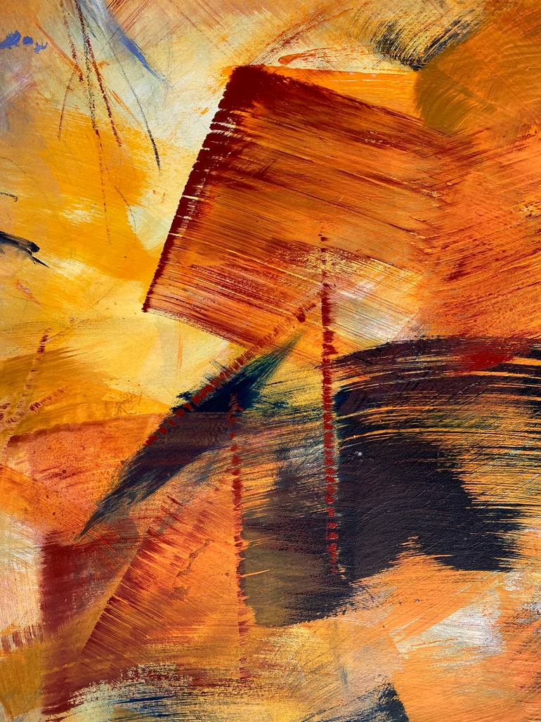 Original Abstract Expressionism Animal Painting by Isabelle Schenckbecher-Quint