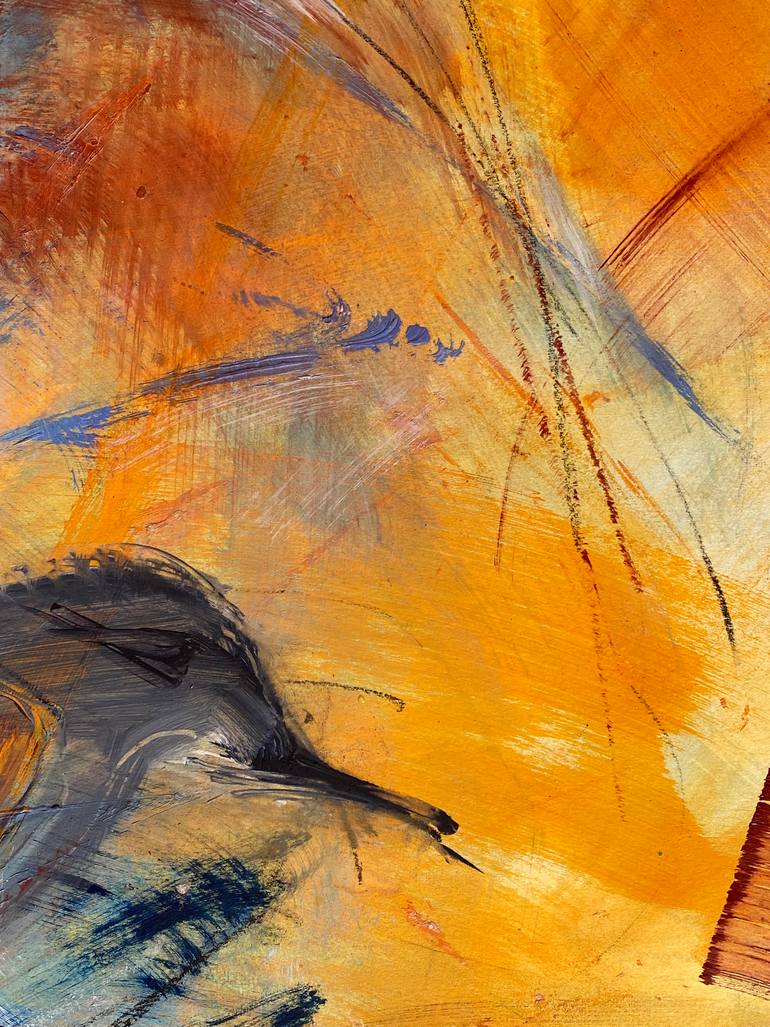 Original Abstract Expressionism Animal Painting by Isabelle Schenckbecher-Quint