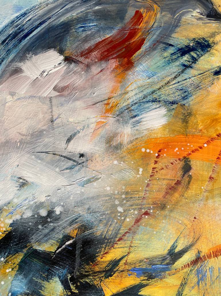 Original Abstract Expressionism Animal Painting by Isabelle Schenckbecher-Quint