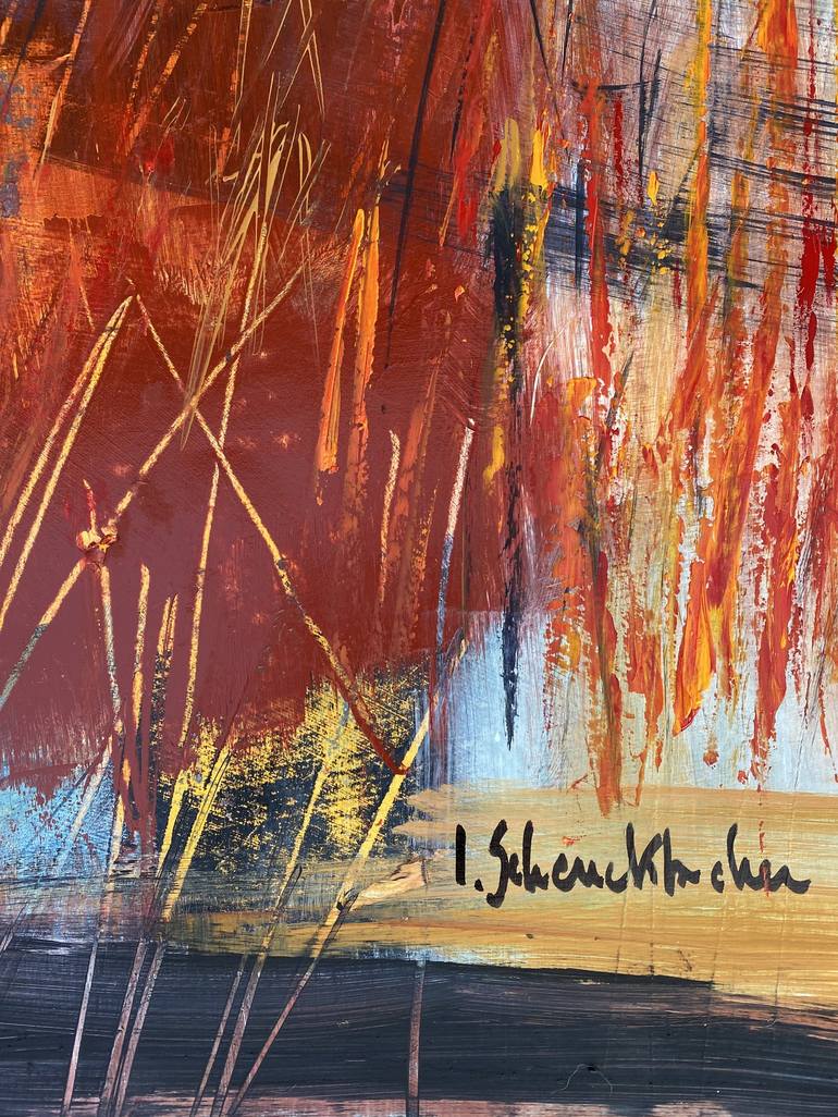 Original Abstract Expressionism Animal Painting by Isabelle Schenckbecher-Quint