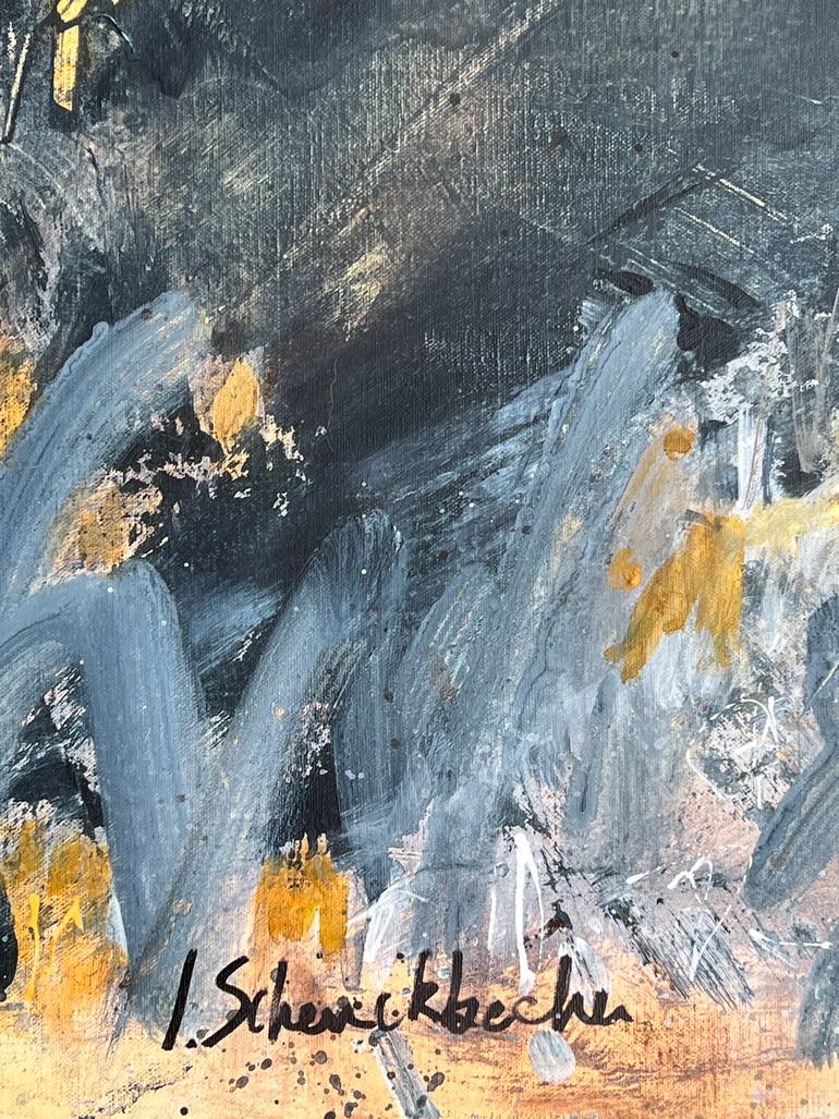 Original Abstract Expressionism Abstract Painting by Isabelle Schenckbecher-Quint