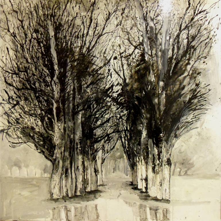 Las Doce Calles-Invierno Painting by Chari Horcajada | Saatchi Art