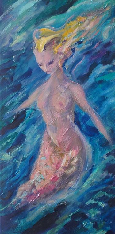 Original Abstract Expressionism Erotic Paintings by Koraljka Polacek