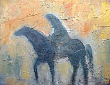 Original Expressionism Horse Paintings by Koraljka Polacek