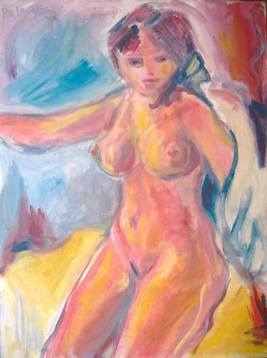 Print of Nude Paintings by Koraljka Polacek
