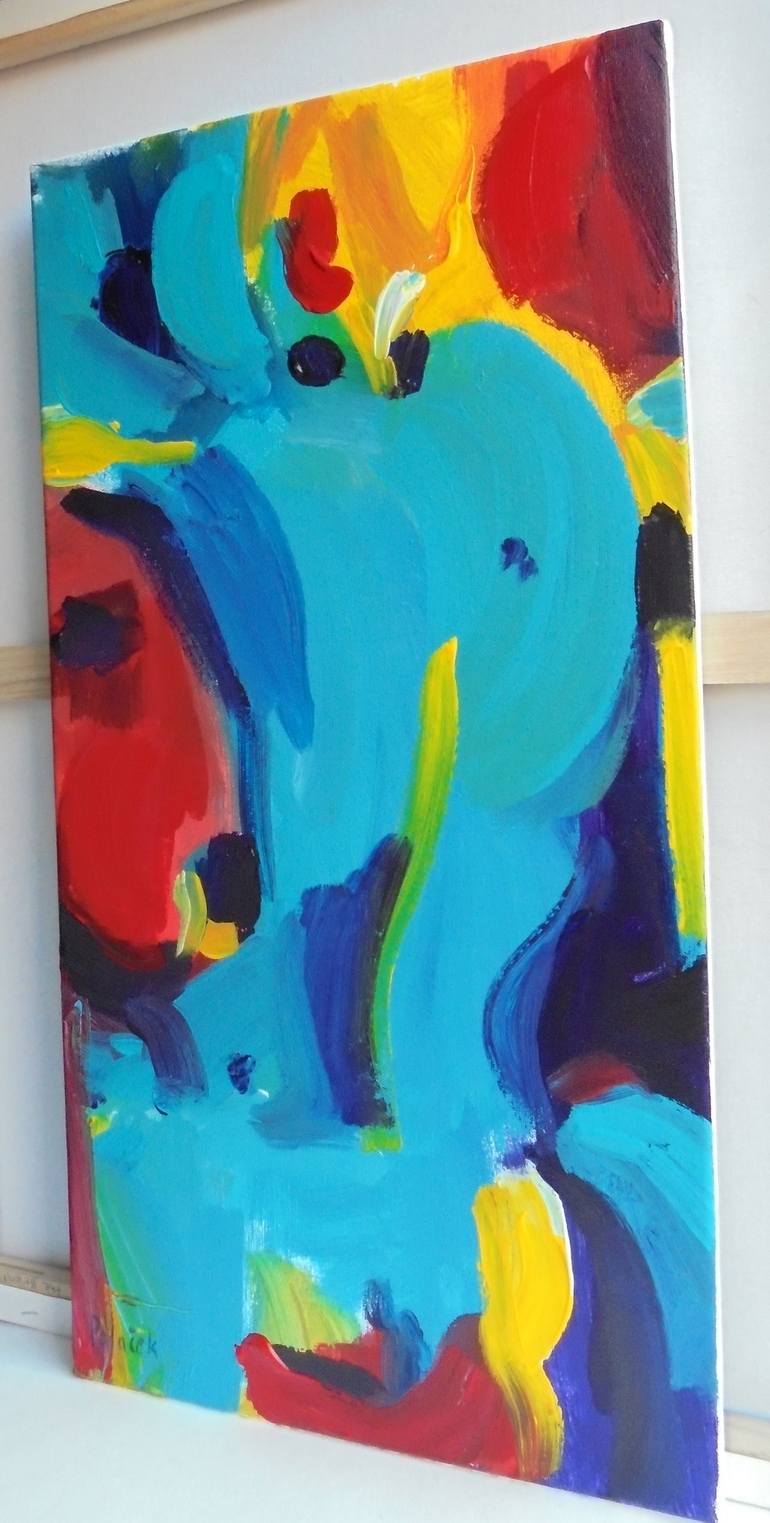 Original Abstract Erotic Painting by Koraljka Polacek