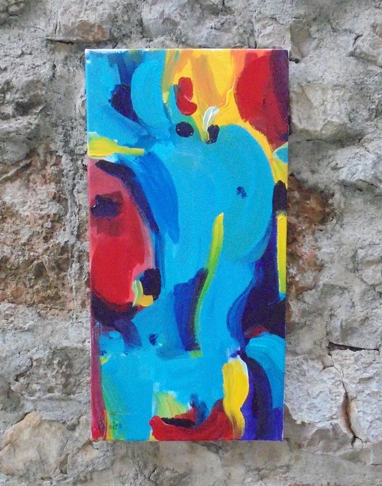 Original Abstract Erotic Painting by Koraljka Polacek