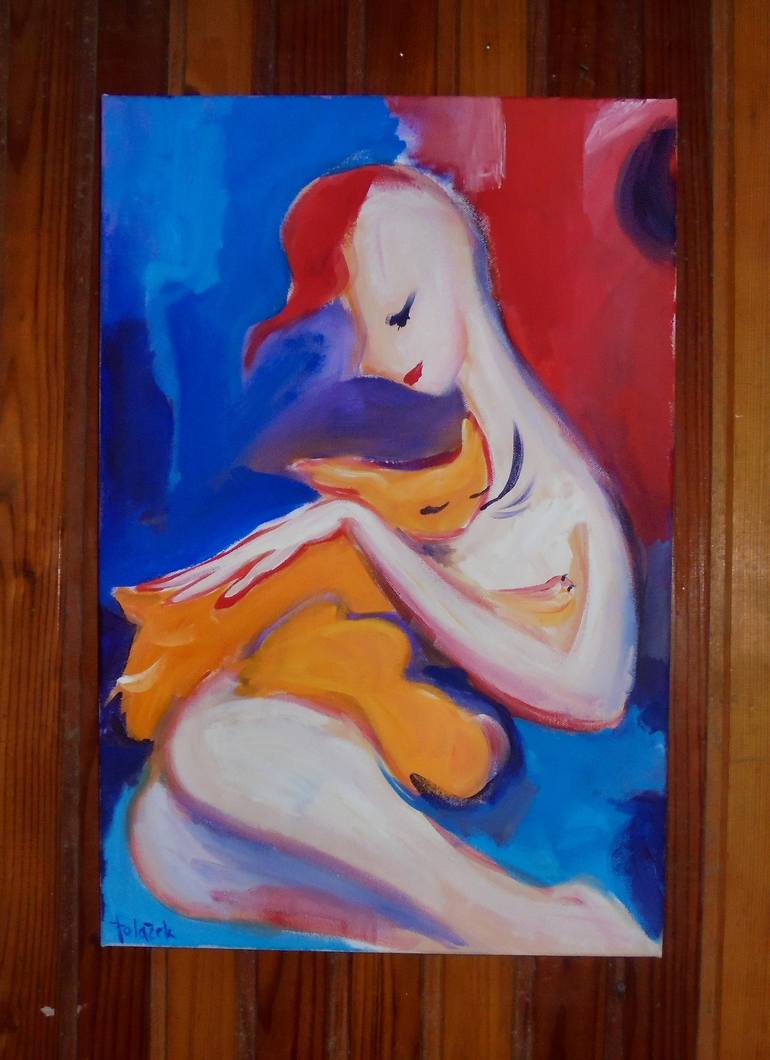 Original Love Painting by Koraljka Polacek