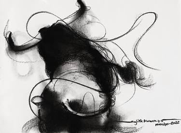 Original Abstract Expressionism Animal Drawings by Sujith Kumar GS Mandya