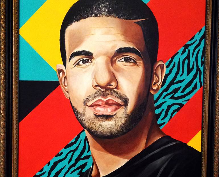 Drake portrait Painting by Rá Paints | Saatchi Art