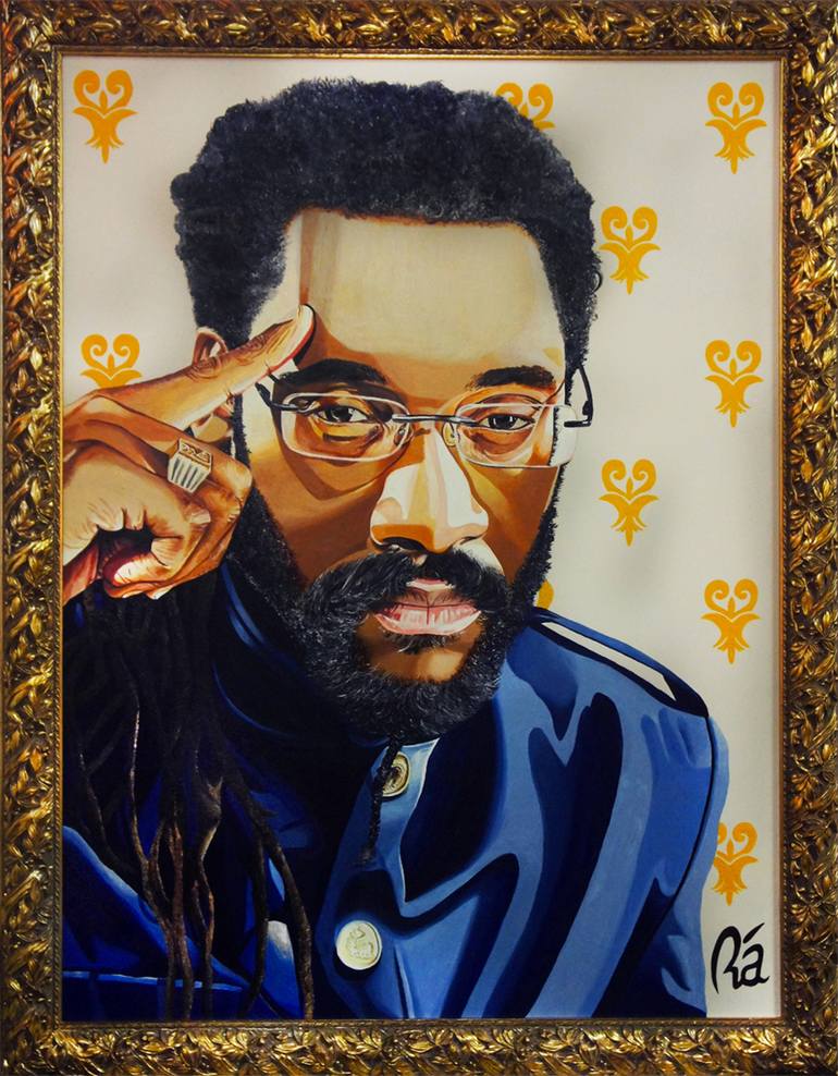 Tarrus Riley Portrait Painting by Rá Paints | Saatchi Art